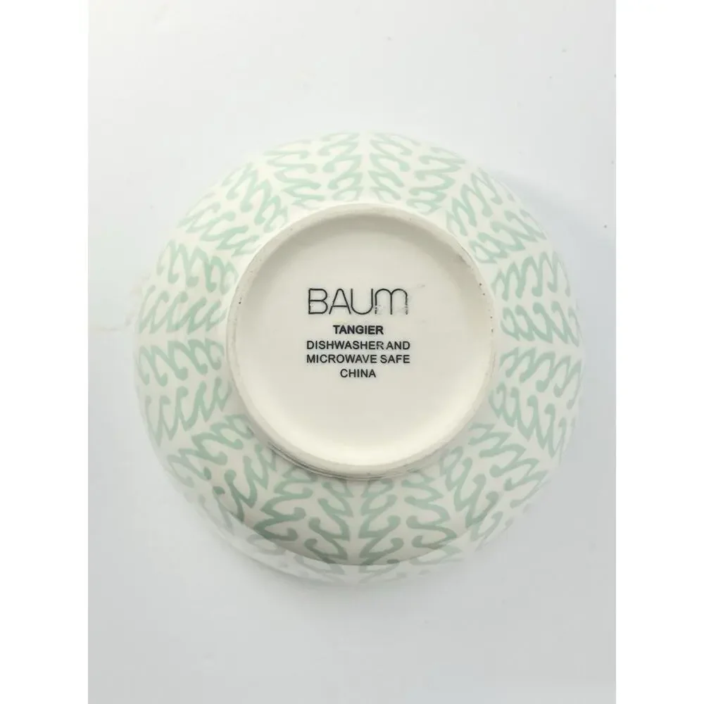 Baum Brothers “Tangiers (Turquoise)” 16-Piece Ceramic Dinnerware Set, Service 4